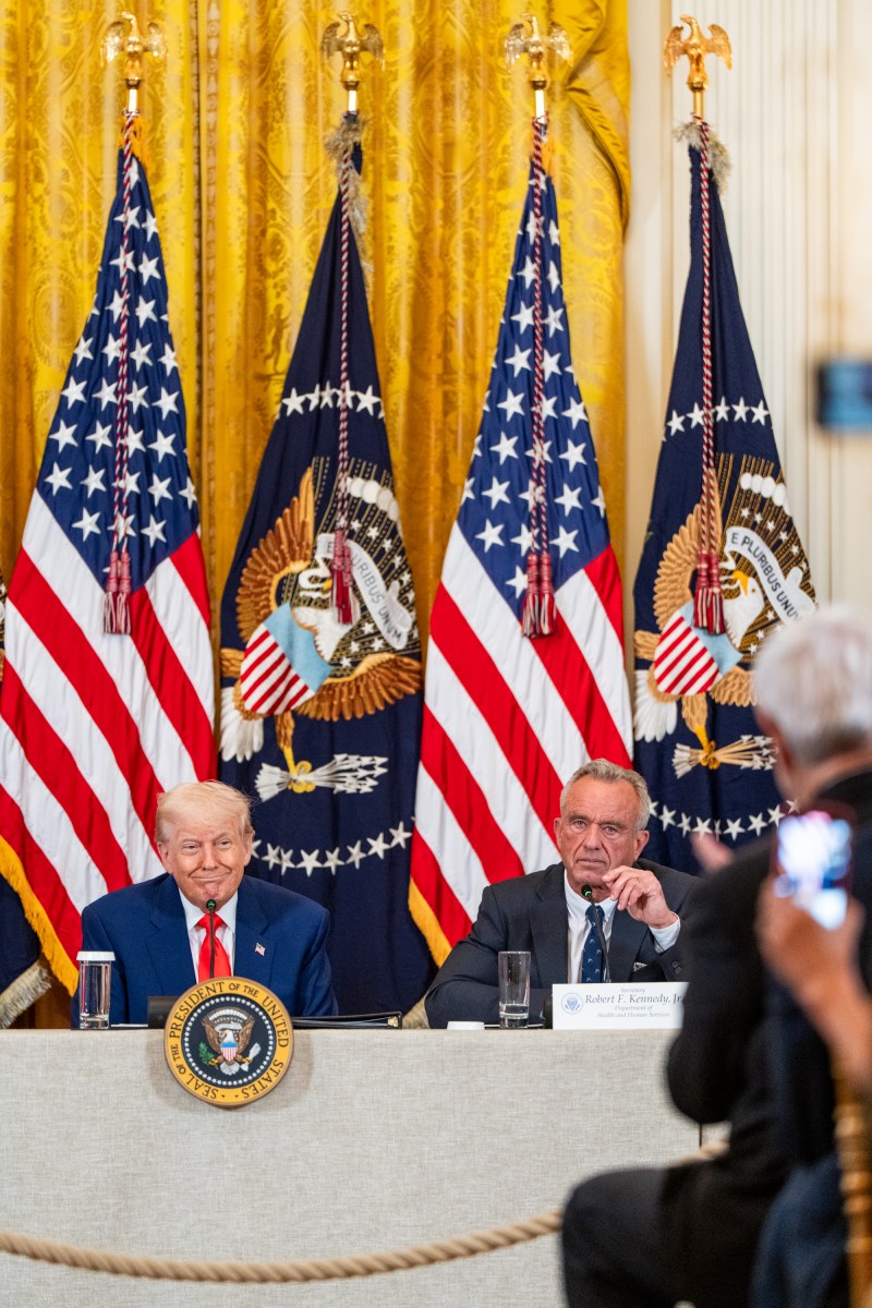President Donald Trump delivers remarks announcing the MAHA (Make America Healthy Again) Commission, Thursday, May 22, 2025, in the East Room of the White House. (Official White House Photo by Abe McNatt)