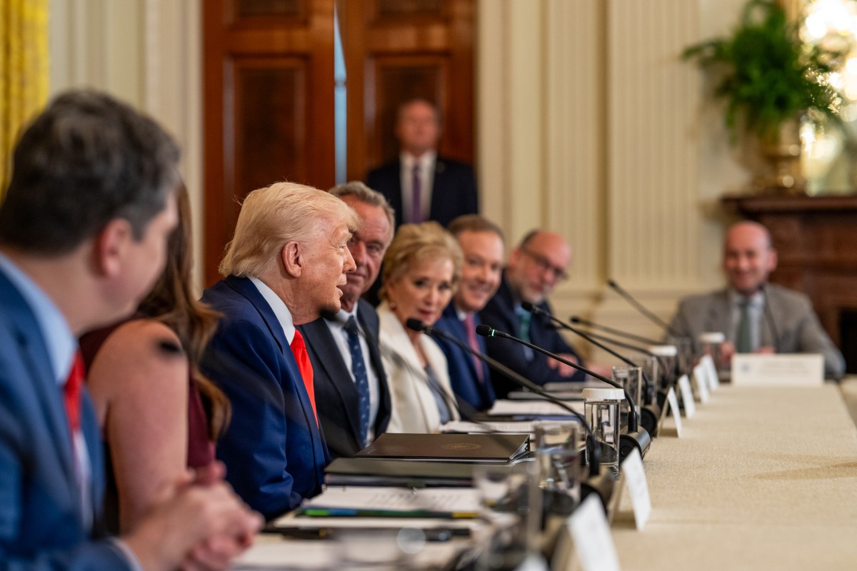 President Donald Trump attends the announcement of the MAHA (Make America Healthy Again) Commission, Thursday, May 22, 2025, in the East Room of the White House. (Official White House Photo by Molly Riley)