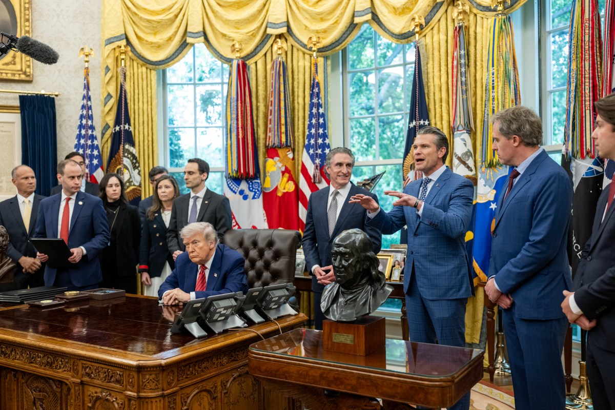 President Donald Trump signs executive orders regarding nuclear energy, Friday, May 23, 2025, in the Oval Office. (Official White House Photo by Molly Riley)