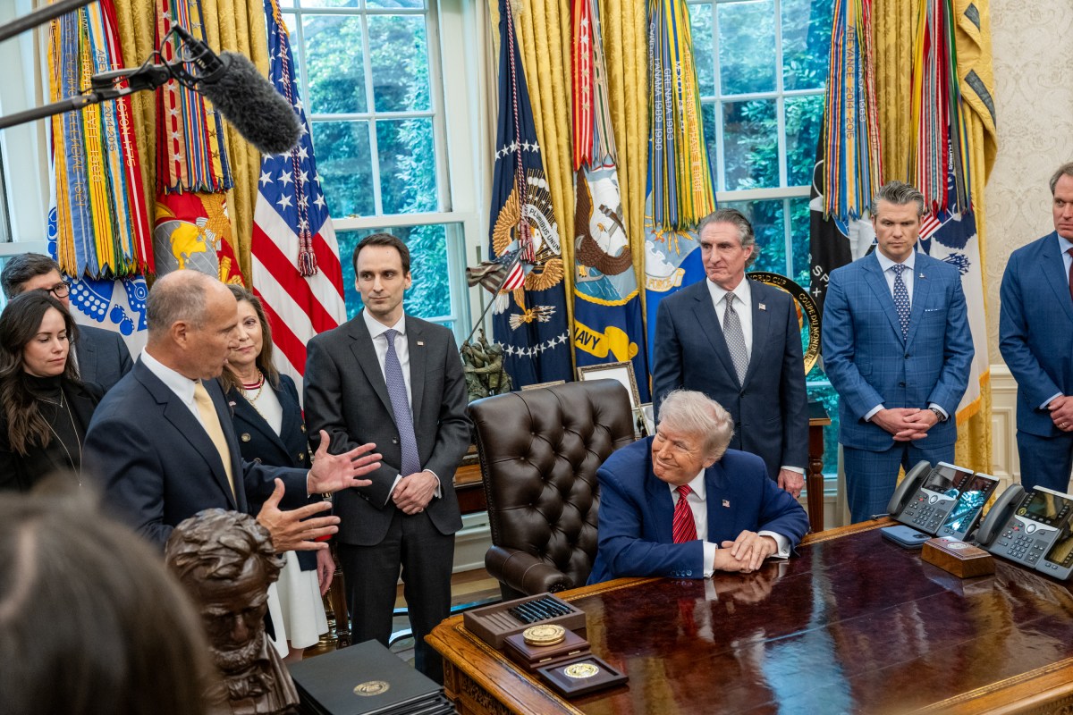 President Donald Trump signs executive orders regarding nuclear energy, Friday, May 23, 2025, in the Oval Office. (Official White House Photo by Molly Riley)