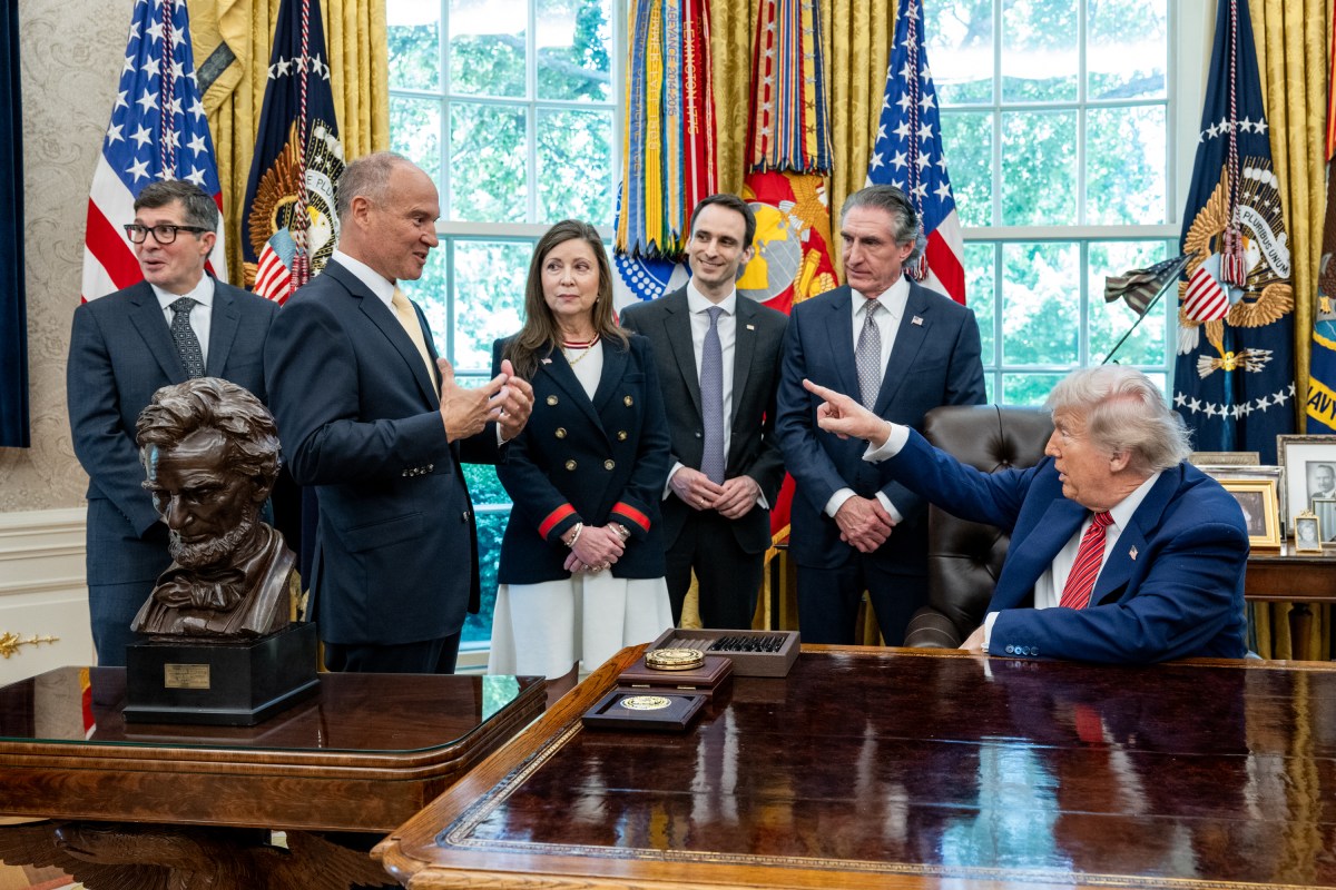 President Donald Trump signs executive orders regarding nuclear energy, Friday, May 23, 2025, in the Oval Office. (Official White House Photo by Molly Riley)