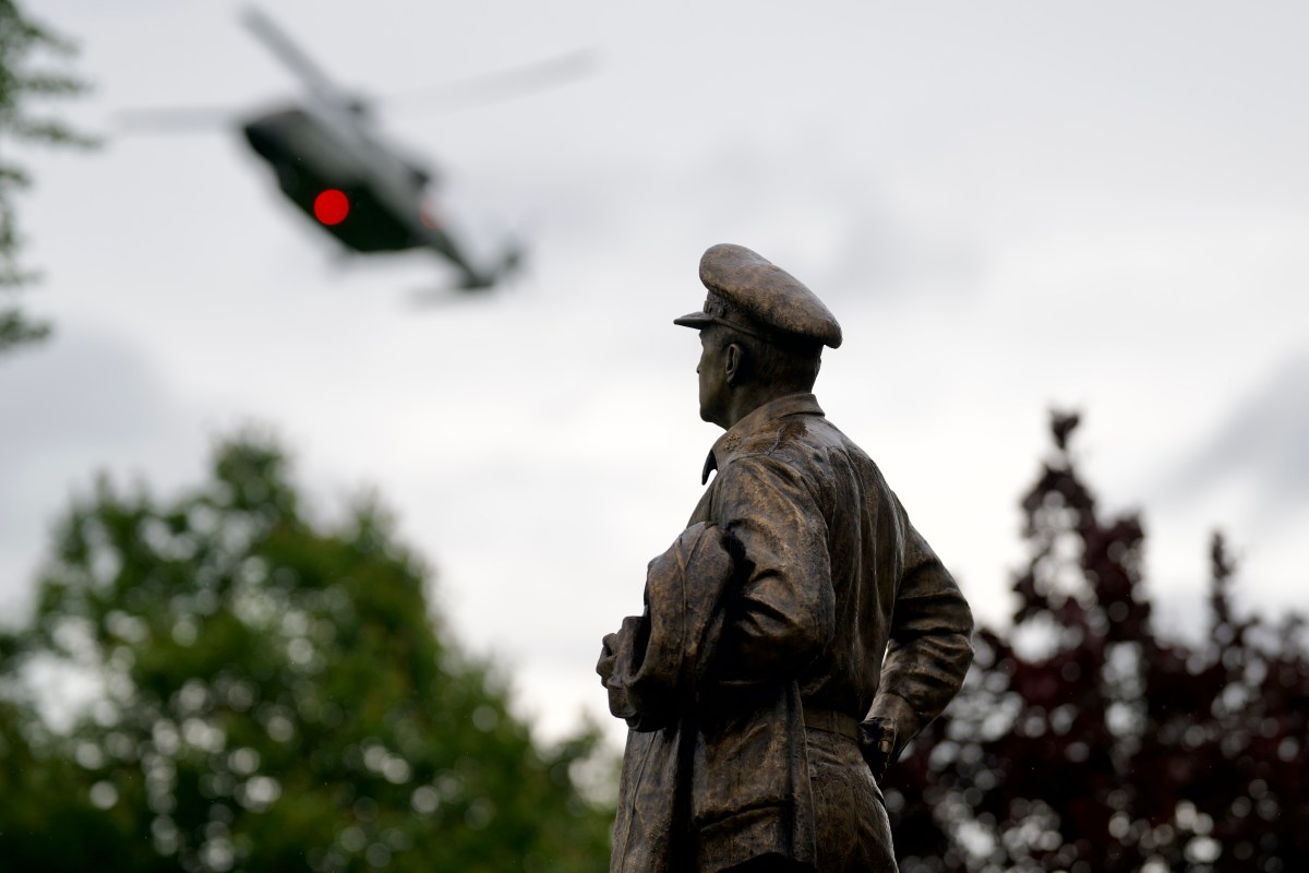 President Donald Trump disembarks Marine One at West Point Military Academy in New York, Saturday, May 24, 2025. (Official White House Photo by Daniel Torok)