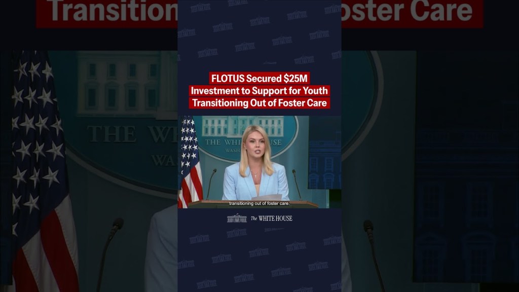 HUGE: First Lady Trump helped secure a $25M investment for youth transitioning out of foster care.