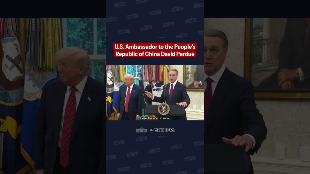 Today, David Perdue was sworn in to serve as the U.S. Ambassador to the People’s Republic of China.