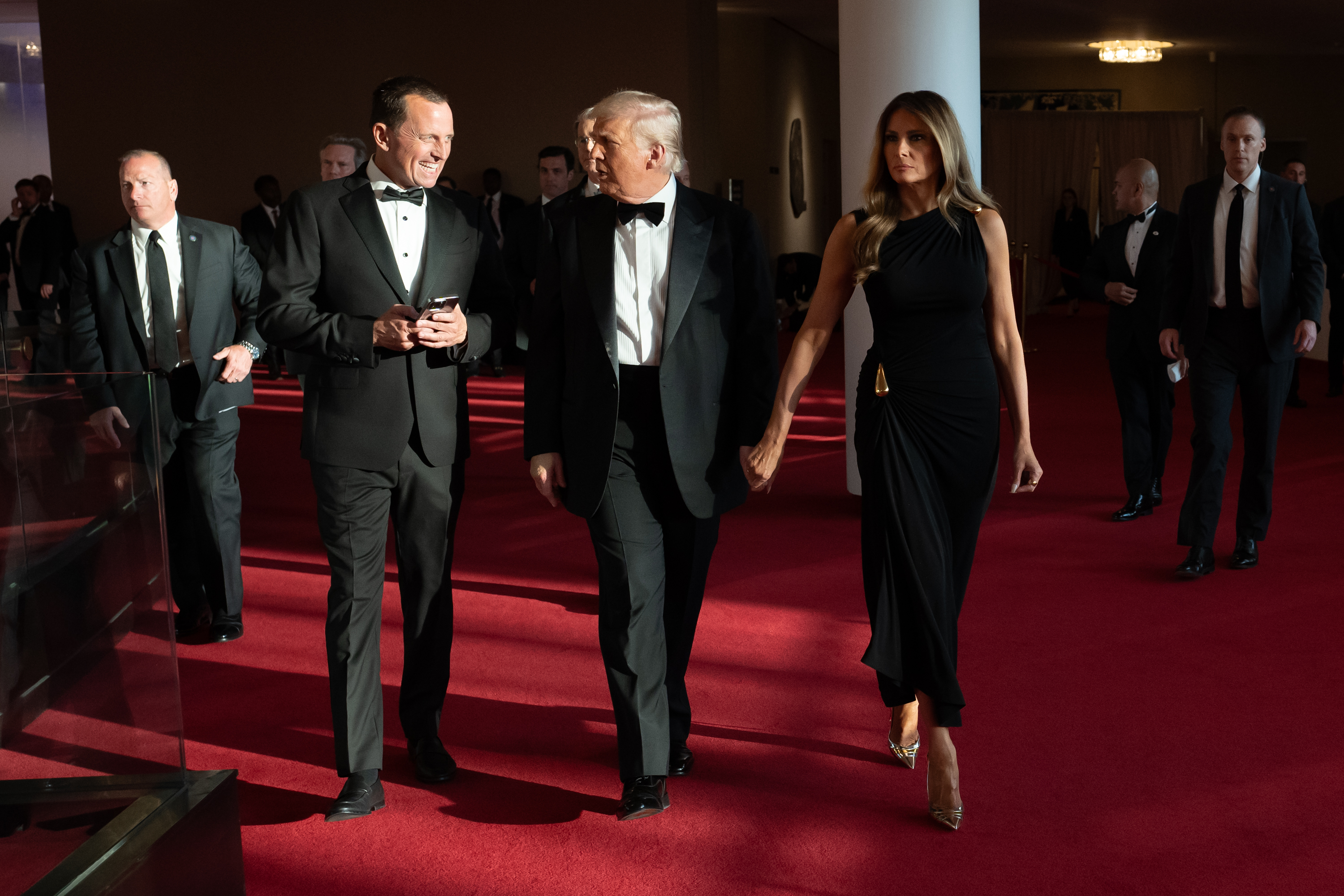 President Donald Trump and First Lady Melania Trump attend the opening night of “Les Misérables” at the John F. Kennedy Center for the Performing Arts, Wednesday, June 11, 2025, in Washington, D.C.(Official White House Photo by Andrea Hanks)