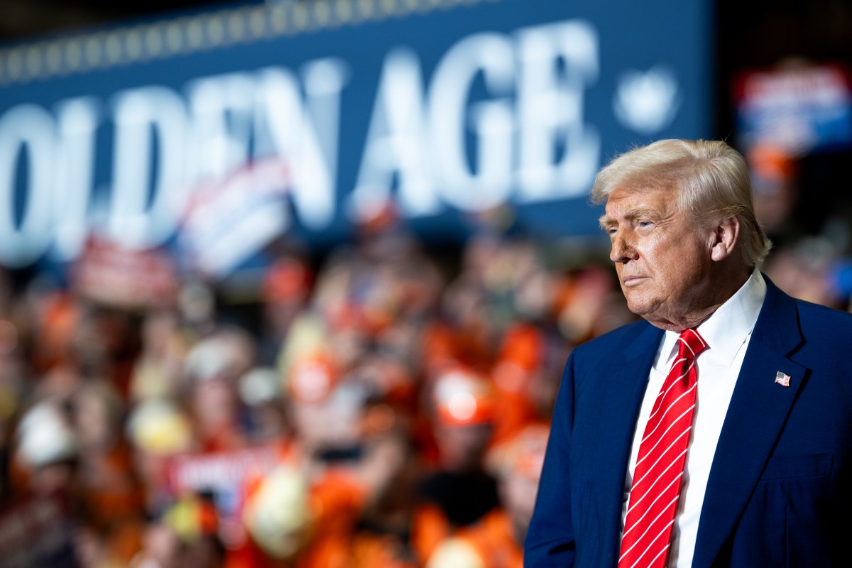 President Donald Trump delivers remarks on a partnership deal with U.S. Steel and Nippon Steel at the U.S. Steel Corporation-Irvin Works in West Mifflin, Pennsylvania, Friday, May 30, 2025. (Official White House Photo by Daniel Torok)