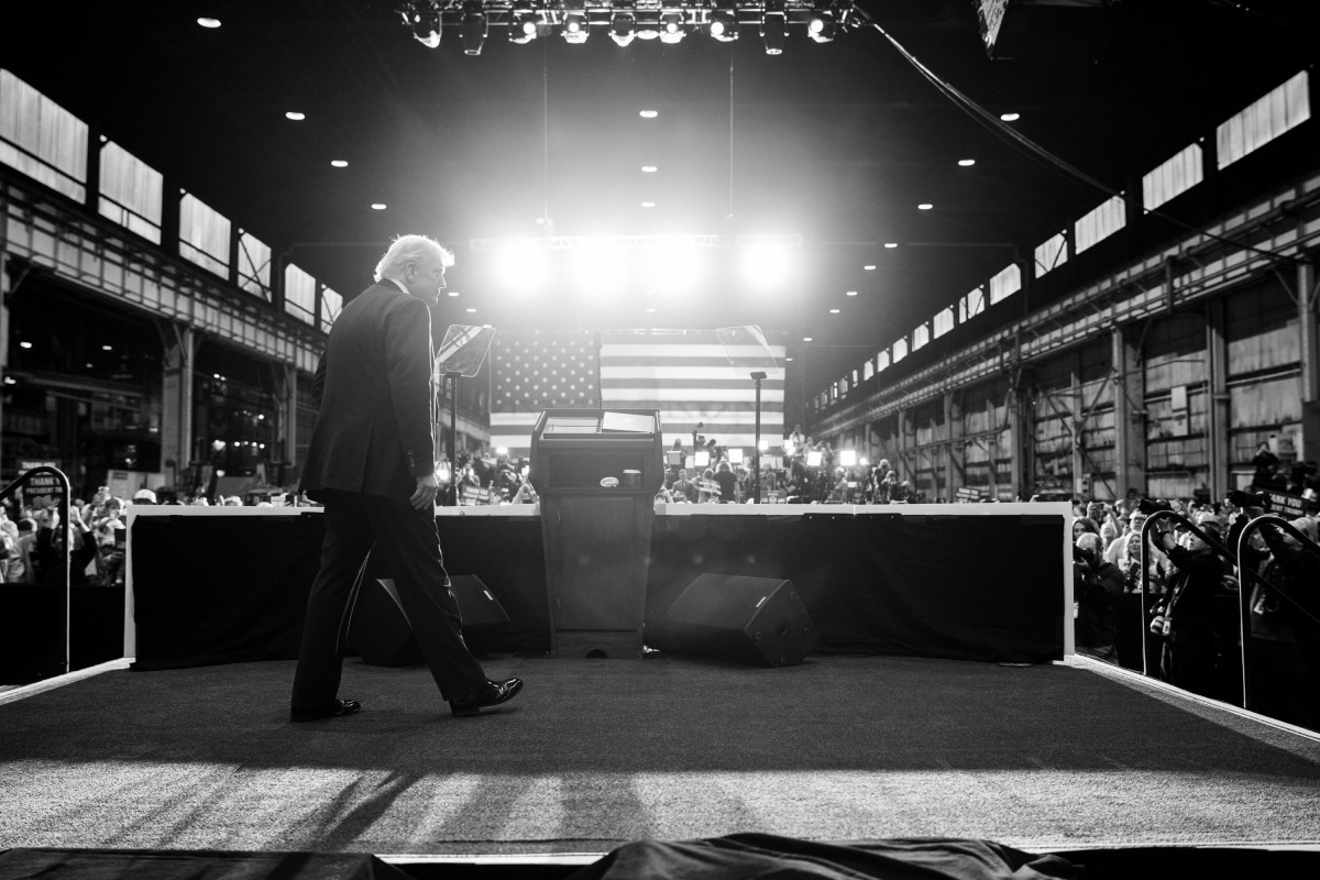 President Donald Trump delivers remarks on a partnership deal with U.S. Steel and Nippon Steel at the U.S. Steel Corporation-Irvin Works in West Mifflin, Pennsylvania, Friday, May 30, 2025. (Official White House Photo by Daniel Torok)
