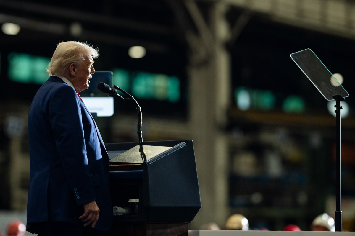 President Donald Trump delivers remarks on a partnership deal with U.S. Steel and Nippon Steel at the U.S. Steel Corporation-Irvin Works in West Mifflin, Pennsylvania, Friday, May 30, 2025. (Official White House Photo by Daniel Torok)