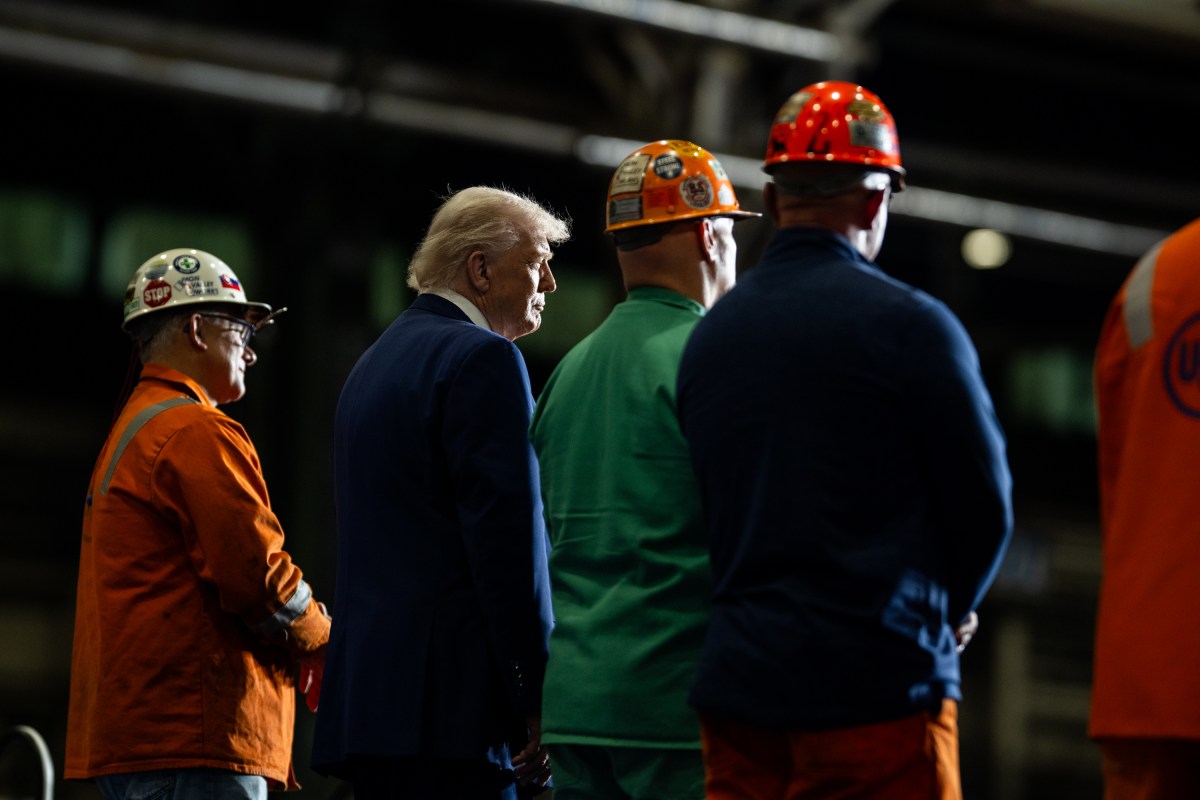 President Donald Trump delivers remarks on a partnership deal with U.S. Steel and Nippon Steel at the U.S. Steel Corporation-Irvin Works in West Mifflin, Pennsylvania, Friday, May 30, 2025. (Official White House Photo by Daniel Torok)
