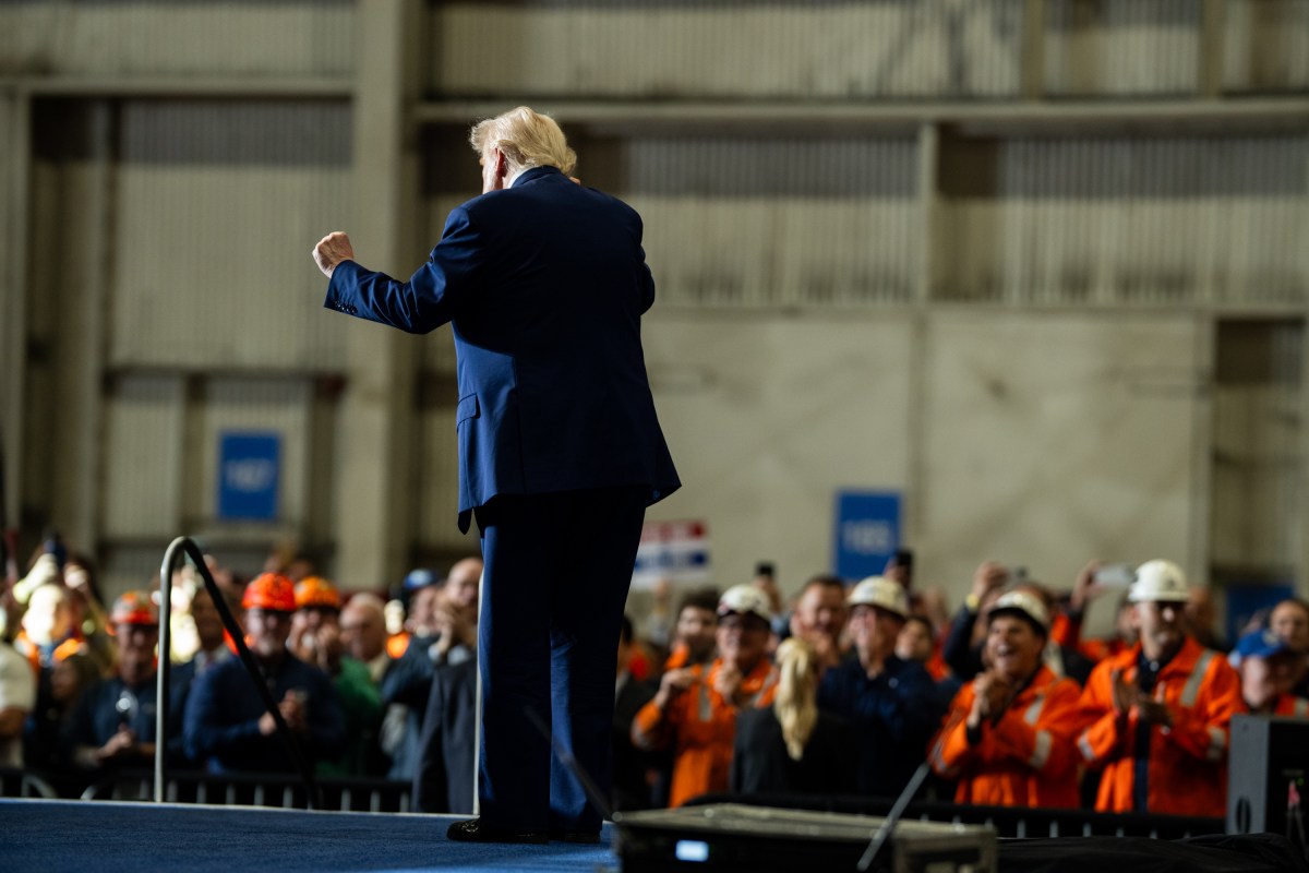 President Donald Trump delivers remarks on a partnership deal with U.S. Steel and Nippon Steel at the U.S. Steel Corporation-Irvin Works in West Mifflin, Pennsylvania, Friday, May 30, 2025. (Official White House Photo by Daniel Torok)