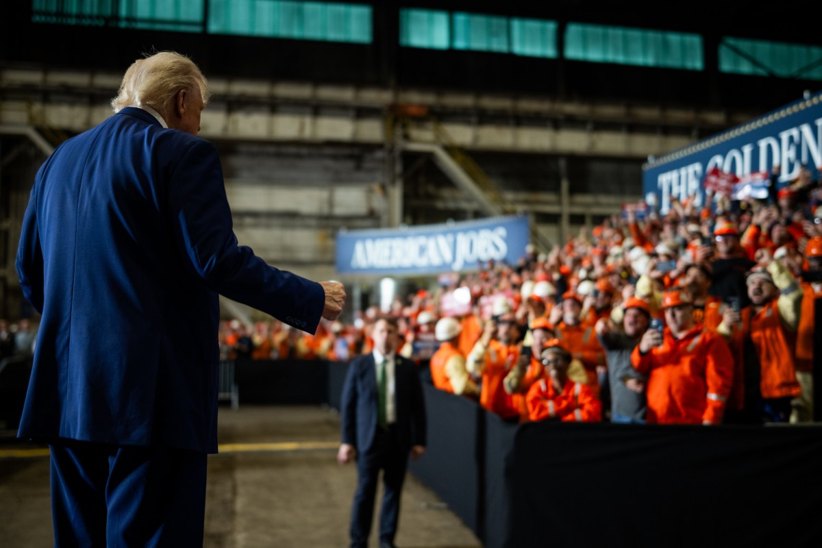 President Donald Trump delivers remarks on a partnership deal with U.S. Steel and Nippon Steel at the U.S. Steel Corporation-Irvin Works in West Mifflin, Pennsylvania, Friday, May 30, 2025. (Official White House Photo by Daniel Torok)