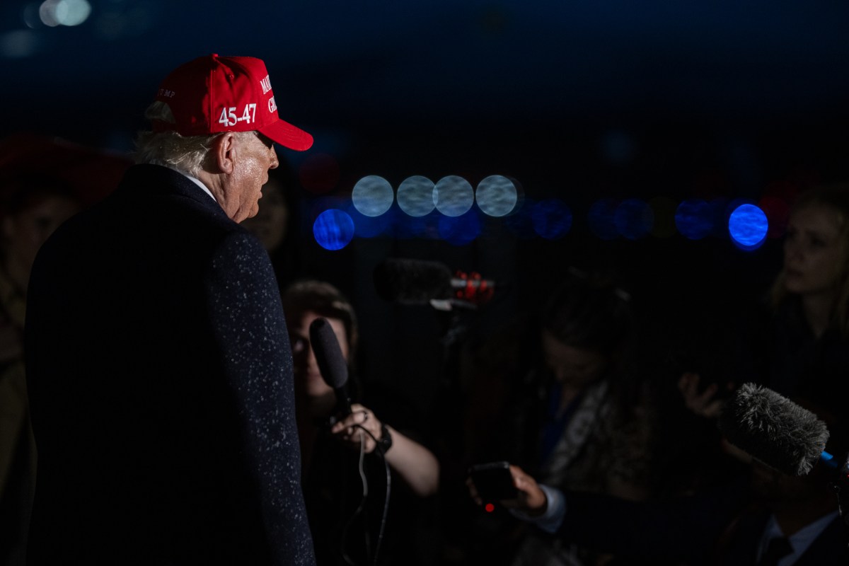 President Donald Trump speaks to members of the media after disembarking from Air Force One at Joint Base Andrews, Maryland after a trip to Pennsylvania, Friday, May 30, 2025. (Official White House Photo by Daniel Torok)