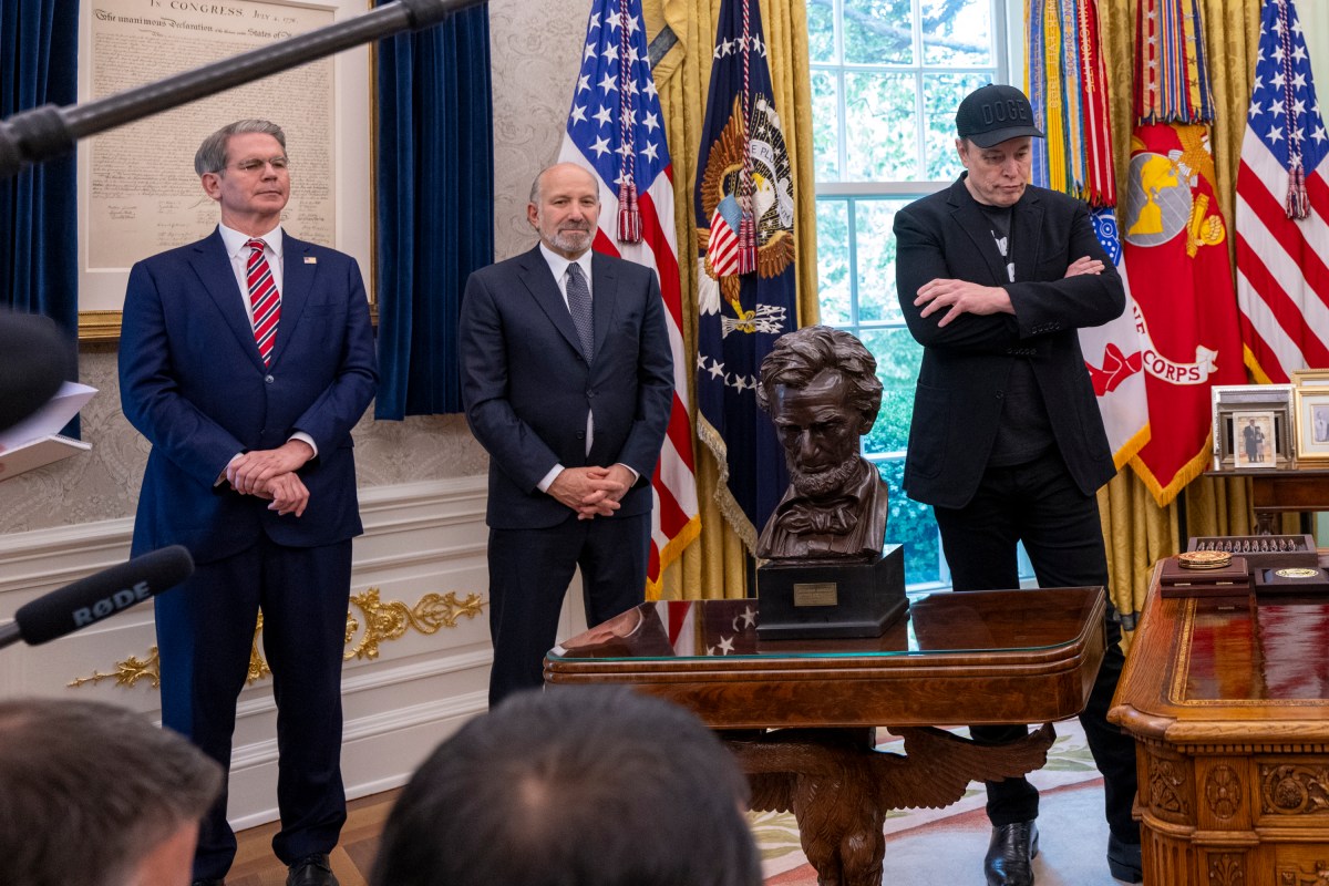 President Donald Trump participates in a press conference with departing DOGE adviser Elon Musk, Friday, May 30, 2025, in the Oval Office. (Official White House Photo by Molly Riley)