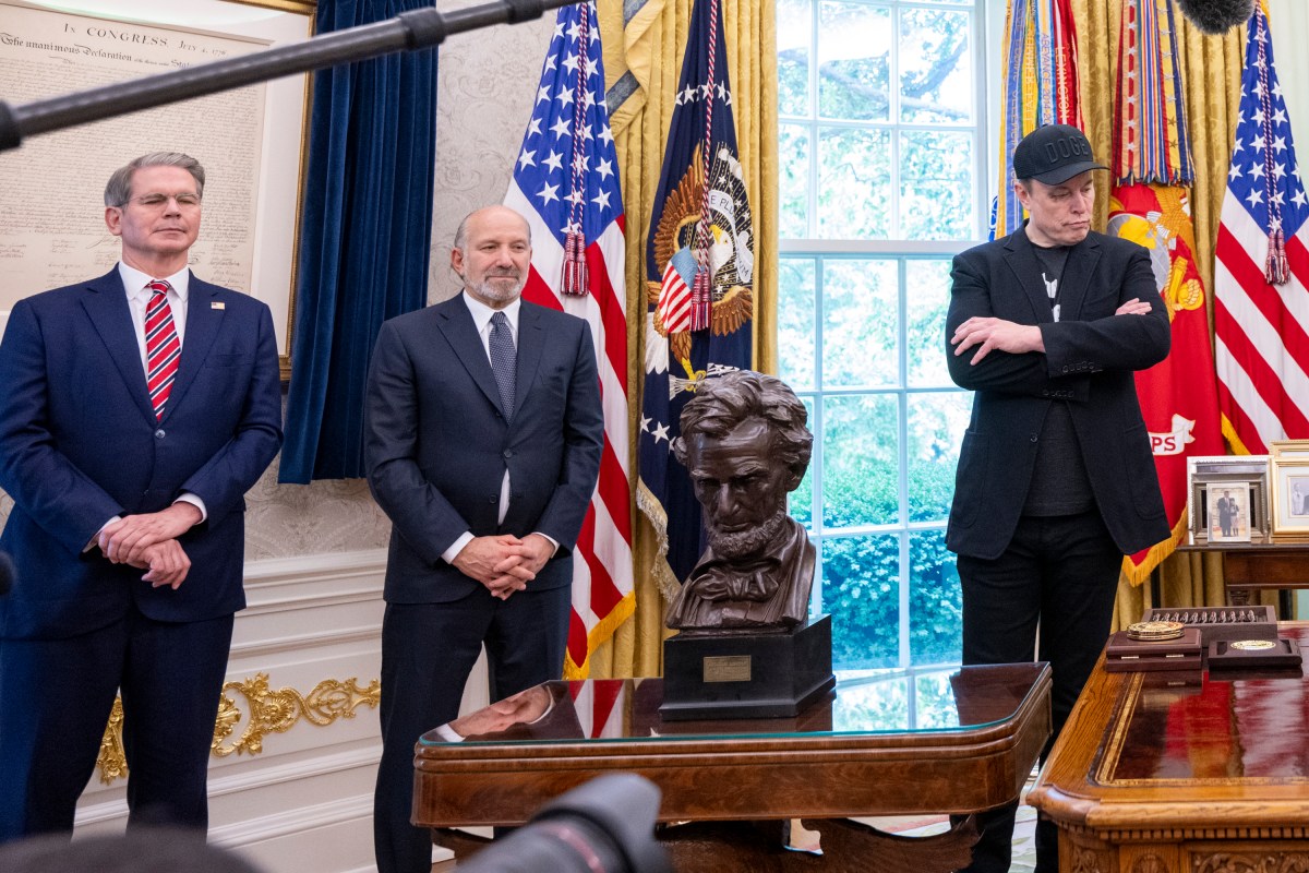President Donald Trump participates in a press conference with departing DOGE adviser Elon Musk, Friday, May 30, 2025, in the Oval Office. (Official White House Photo by Molly Riley)