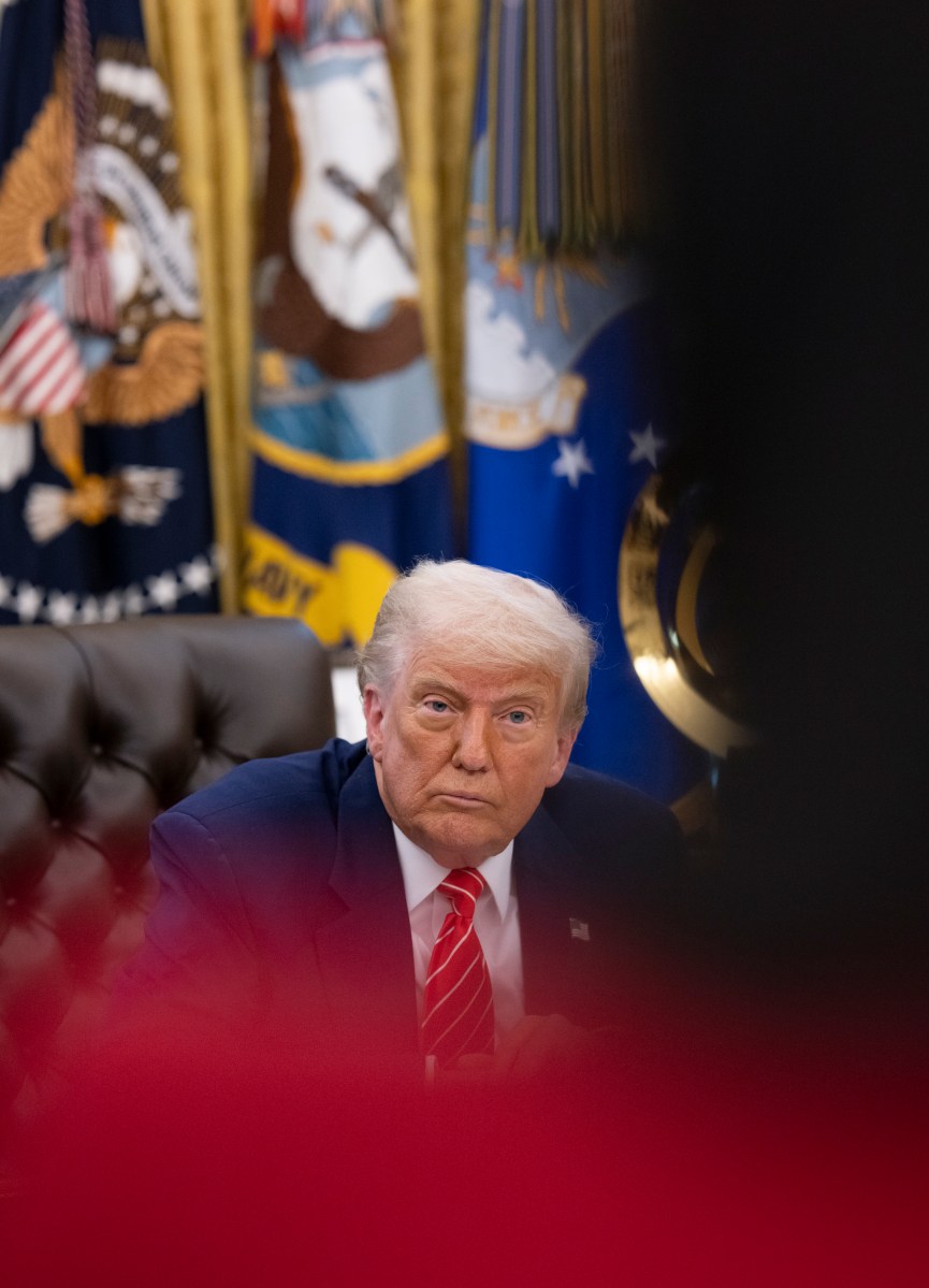 President Donald Trump participates in a press conference with departing DOGE adviser Elon Musk, Friday, May 30, 2025, in the Oval Office. (Official White House Photo by Molly Riley)