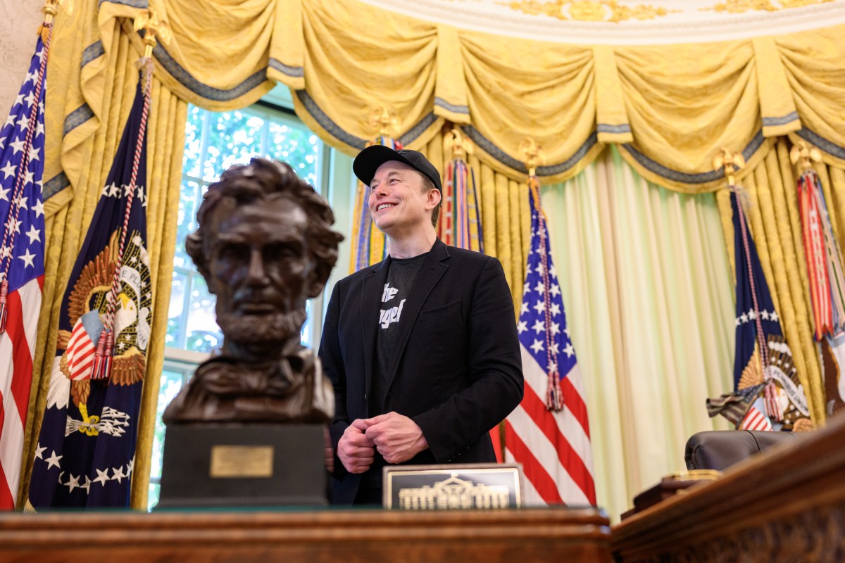 President Donald Trump participates in a press conference with departing DOGE adviser Elon Musk, Friday, May 30, 2025, in the Oval Office. (Official White House Photo by Molly Riley)