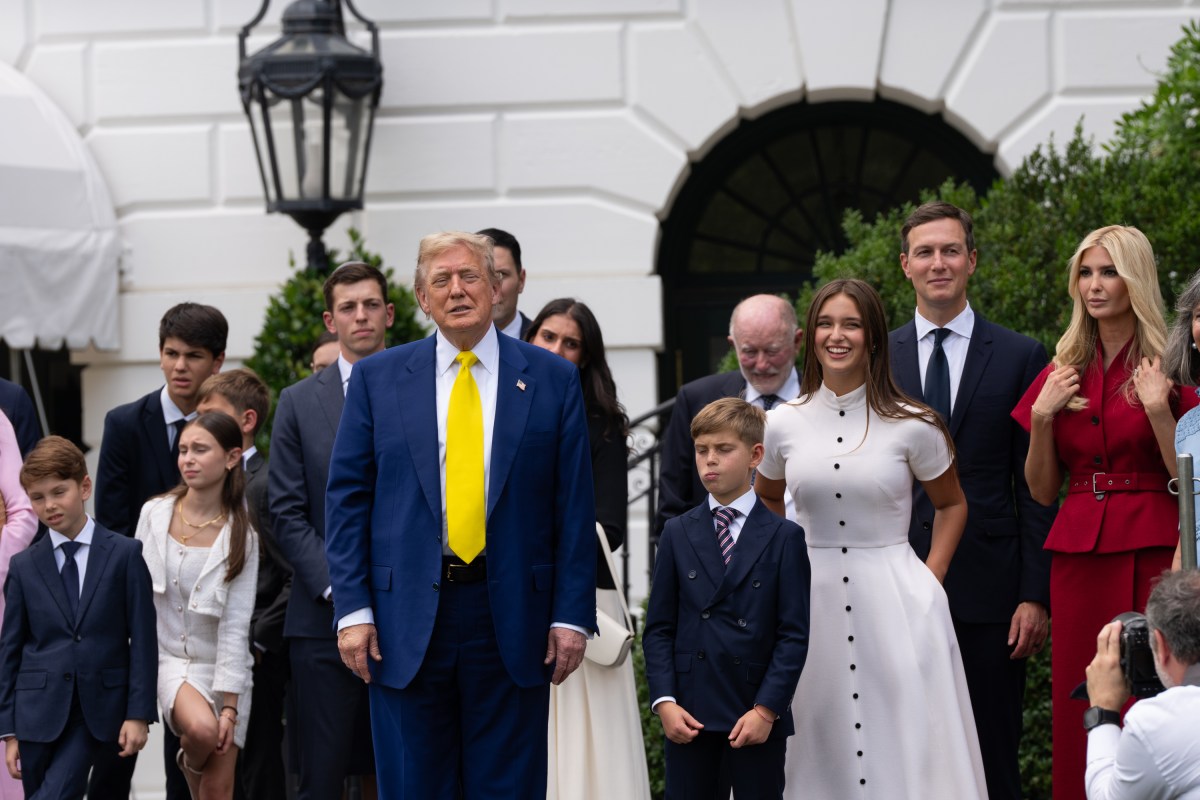 President Donald Trump watches the United States flag is raised on the newly installed flagpole on the South Lawn of the White House, Wednesday, June 18, 2025. (Official White House Photo by Andrea Hanks)