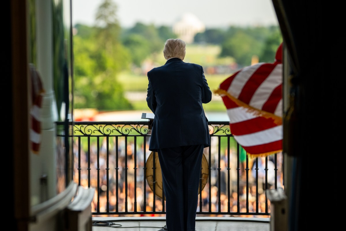 President Donald Trump gives remarks during the “summer soiree” on the South Lawn of the White House, Wednesday, June 4, 2025. (Official White House Photo by Daniel Torok)