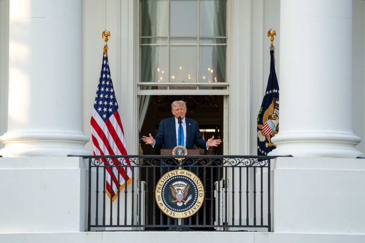 President Donald Trump delivers remarks during the “summer soiree” on the South Lawn of the White House, Wednesday, June 4, 2025. (Official White House Photo by Gabriel Kotico