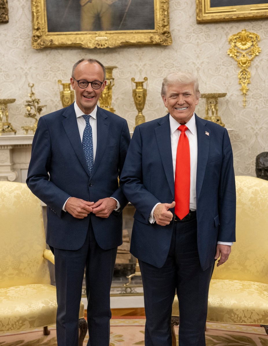 President Donald Trump holds a bilateral meeting with German Chancellor Friedrich Merz, Thursday, June 5, 2025, in the Oval Office. (Official White House Photo by Daniel Torok)