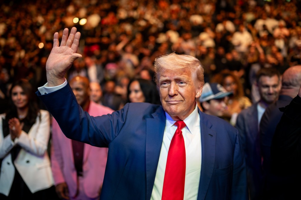 President Donald Trump attends UFC 316 at the Prudential Center in Newark, NJ., June 7, 2025. (Official White House Photo by Daniel Torok)