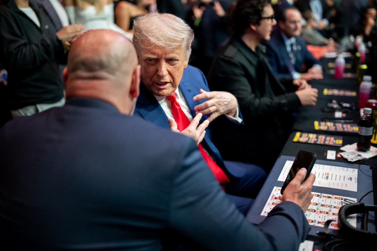 President Donald Trump attends UFC 316 at the Prudential Center in Newark, NJ., June 7, 2025. (Official White House Photo by Daniel Torok)