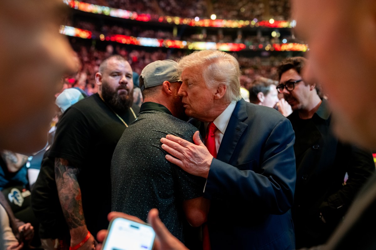 President Donald Trump attends UFC 316 at the Prudential Center in Newark, NJ., June 7, 2025. (Official White House Photo by Daniel Torok)