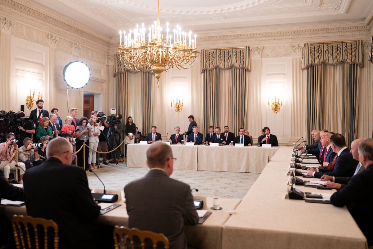 President Donald Trump delivers remarks during the Invest America Roundtable in the State Dining Room of the White House, Monday, June 9, 2025. (Official White House Photo by Joyce N. Boghosian)