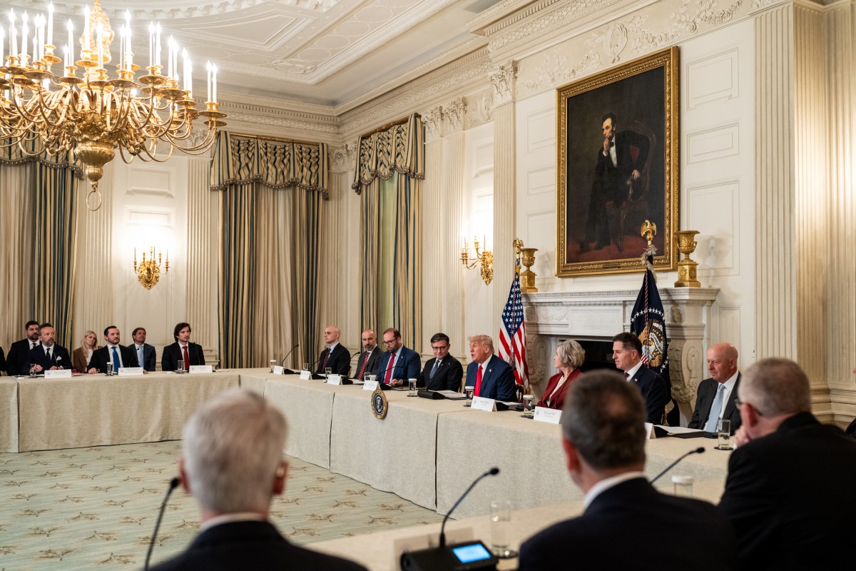 President Donald Trump delivers remarks during the Invest America Roundtable in the State Dining Room of the White House, Monday, June 9, 2025. (Official White House Photo by Joyce N. Boghosian)