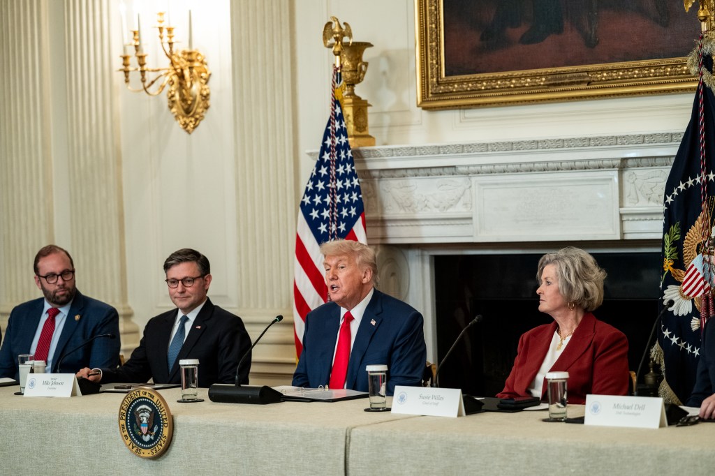 President Donald Trump delivers remarks during the Invest America Roundtable in the State Dining Room of the White House, Monday, June 9, 2025. (Official White House Photo by Joyce N. Boghosian)