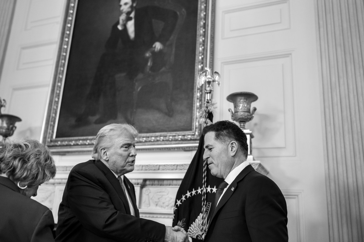 President Donald Trump departs the Invest America Roundtable in the State Dining Room of the White House, Monday, June 9, 2025. (Official White House Photo by Joyce N. Boghosian)