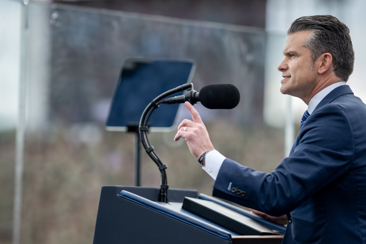 Secretary of Defense Pete Hegseth delivers remarks at Fort Bragg, North Carolina on Tuesday, June 10, 2025, during a visit to commemorate the 250th anniversary of the U.S. Army. (Official White House Photo by Daniel Torok)