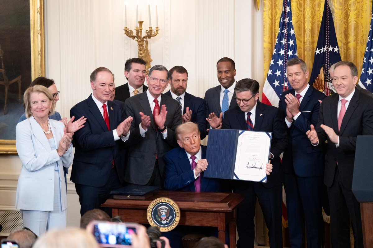 President Donald Trump signs 3 bills supporting the auto and fuel industries, Thursday, June 12, 2025, during a ceremony in the East Room of the White House. (Official White House Photo by Abe McNatt)