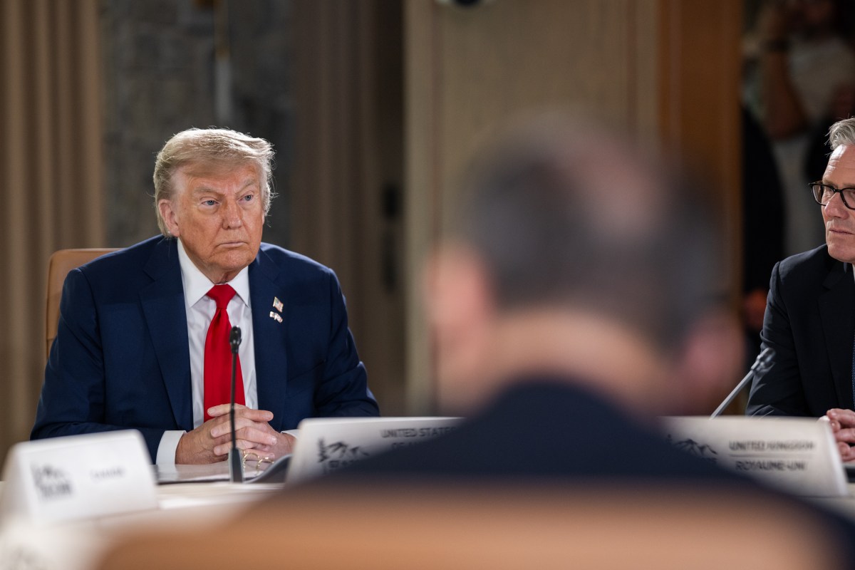President Donald Trump participates in Session I of the G7 Summit, Monday, June 16, 2025, in Kananaskis, Alberta, Canada. (Official White House Photo by Daniel Torok)