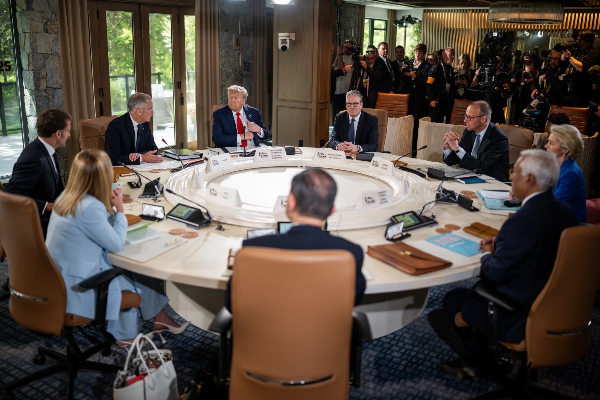 President Donald Trump participates in Session I of the G7 Summit, Monday, June 16, 2025, in Kananaskis, Alberta, Canada. (Official White House Photo by Daniel Torok)