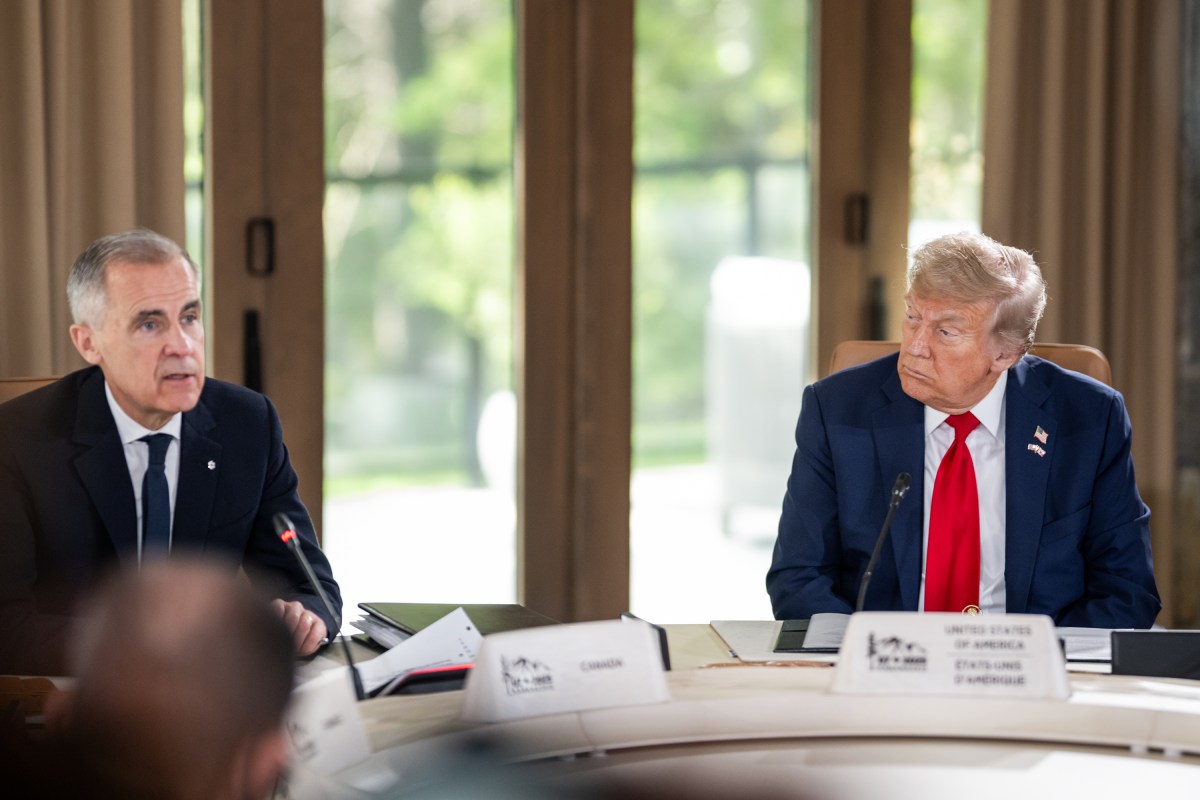 President Donald Trump participates in Session I of the G7 Summit, Monday, June 16, 2025, in Kananaskis, Alberta, Canada. (Official White House Photo by Daniel Torok)