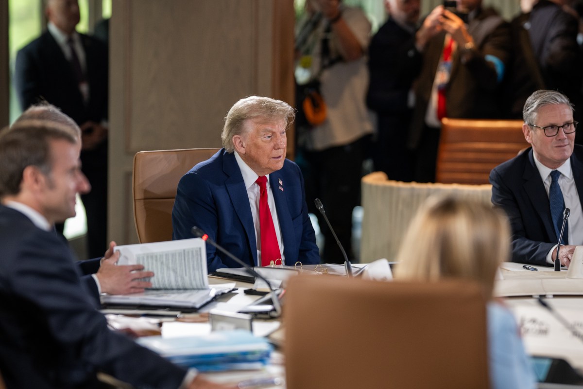 President Donald Trump participates in Session I of the G7 Summit, Monday, June 16, 2025, in Kananaskis, Alberta, Canada. (Official White House Photo by Daniel Torok)