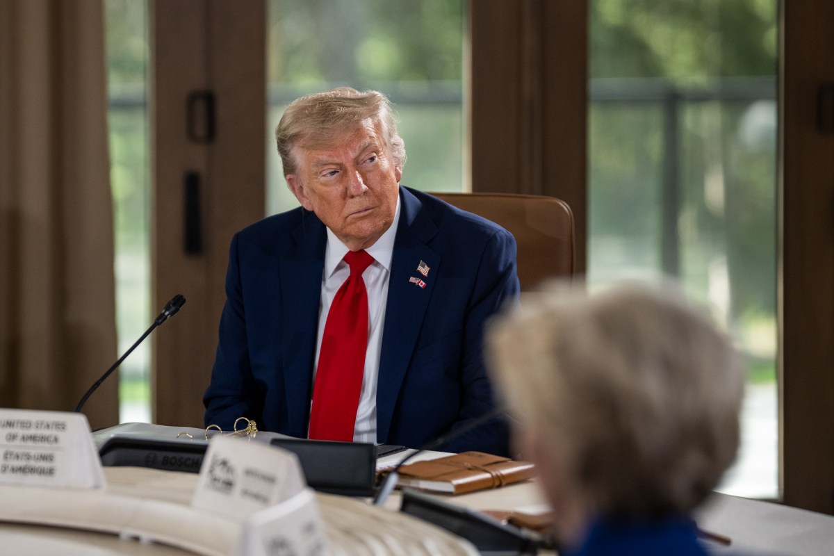 President Donald Trump participates in Session I of the G7 Summit, Monday, June 16, 2025, in Kananaskis, Alberta, Canada. (Official White House Photo by Daniel Torok)