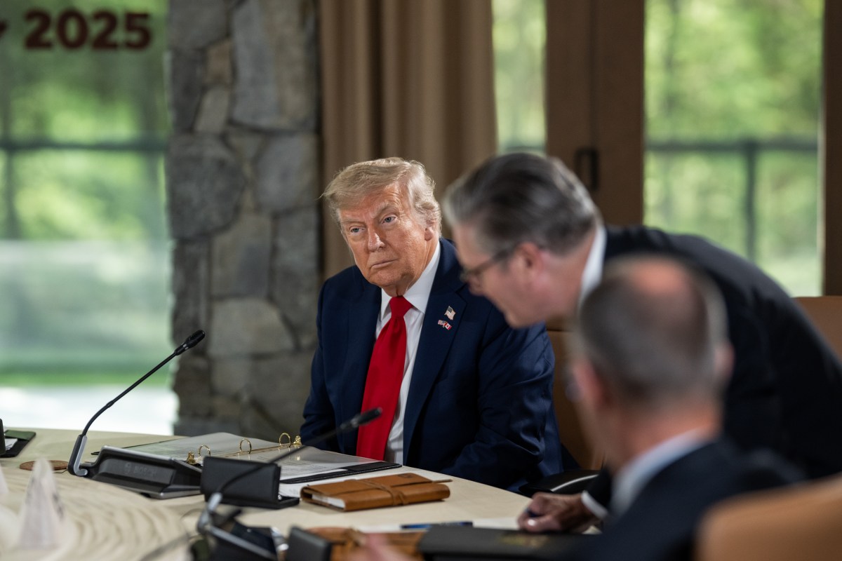 President Donald Trump participates in Session I of the G7 Summit, Monday, June 16, 2025, in Kananaskis, Alberta, Canada. (Official White House Photo by Daniel Torok)
