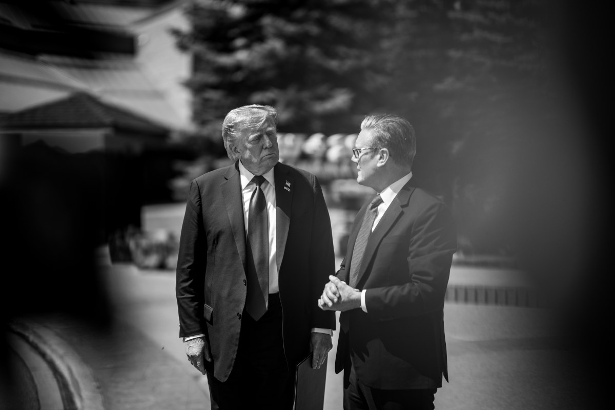 President Donald Trump announces a US-UK trade deal next to British Prime Minister Keir Starmer at the G7 Summit, Monday, June 16, 2025, in Kananaskis, Alberta, Canada. (Official White House Photo by Daniel Torok)