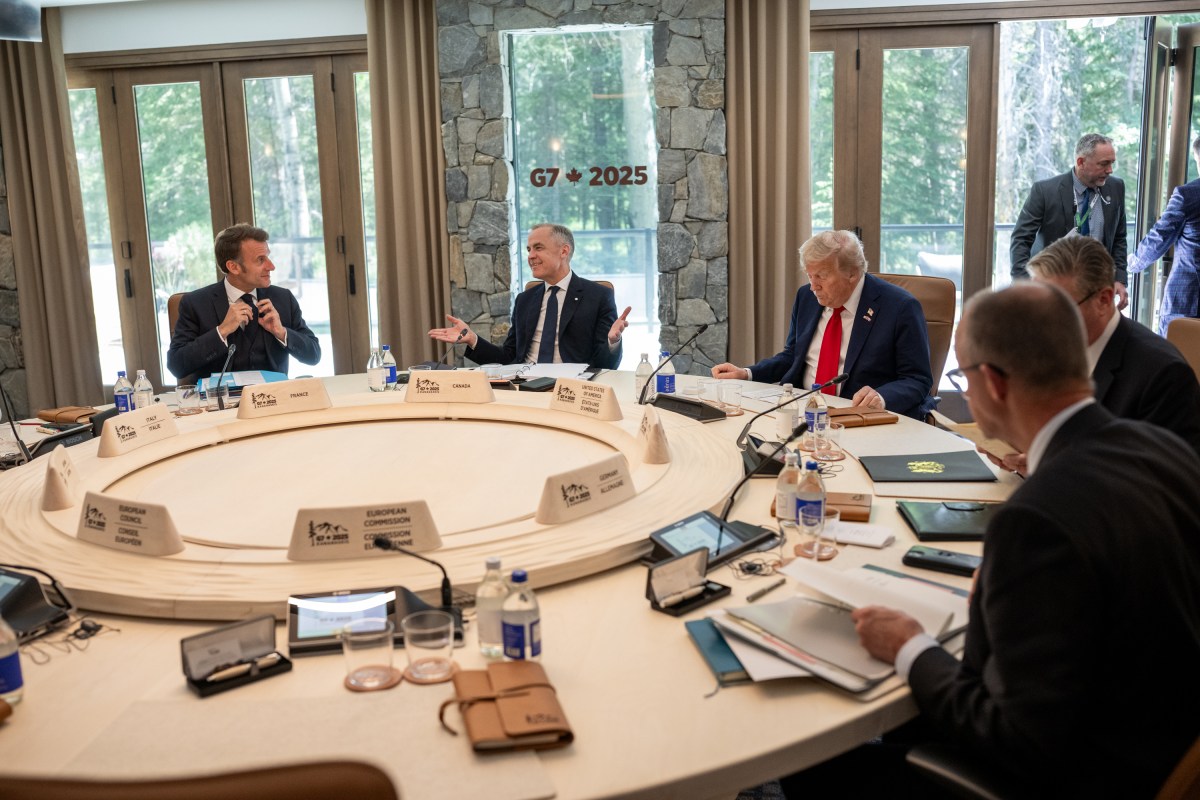 President Donald Trump participates in Session III of the G7 Summit, Monday, June 16, 2025, in Kananaskis, Alberta, Canada. (Official White House Photo by Daniel Torok)