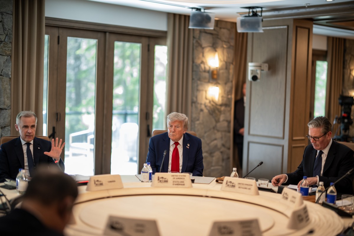 President Donald Trump participates in Session III of the G7 Summit, Monday, June 16, 2025, in Kananaskis, Alberta, Canada. (Official White House Photo by Daniel Torok)