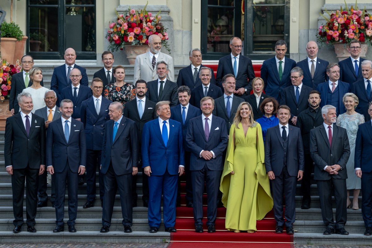 President Donald Trump participates in a family photo for the 2025 NATO Summit at the Huis ten Bosch Palace in The Hague, Netherlands, Tuesday, June 24, 2025. (Official White House Photo by Daniel Torok)