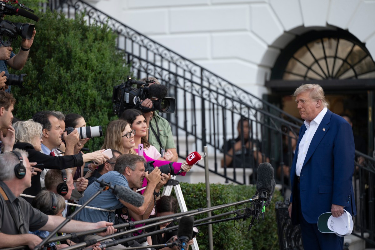 President Donald Trump boards Marine One on the South Lawn of the White House, Tuesday, June 24, 2025, en route to Joint Base Andrews for his trip to The Hague, Netherlands for the 2025 NATO Summit. (Official White House Photo by Molly Riley)