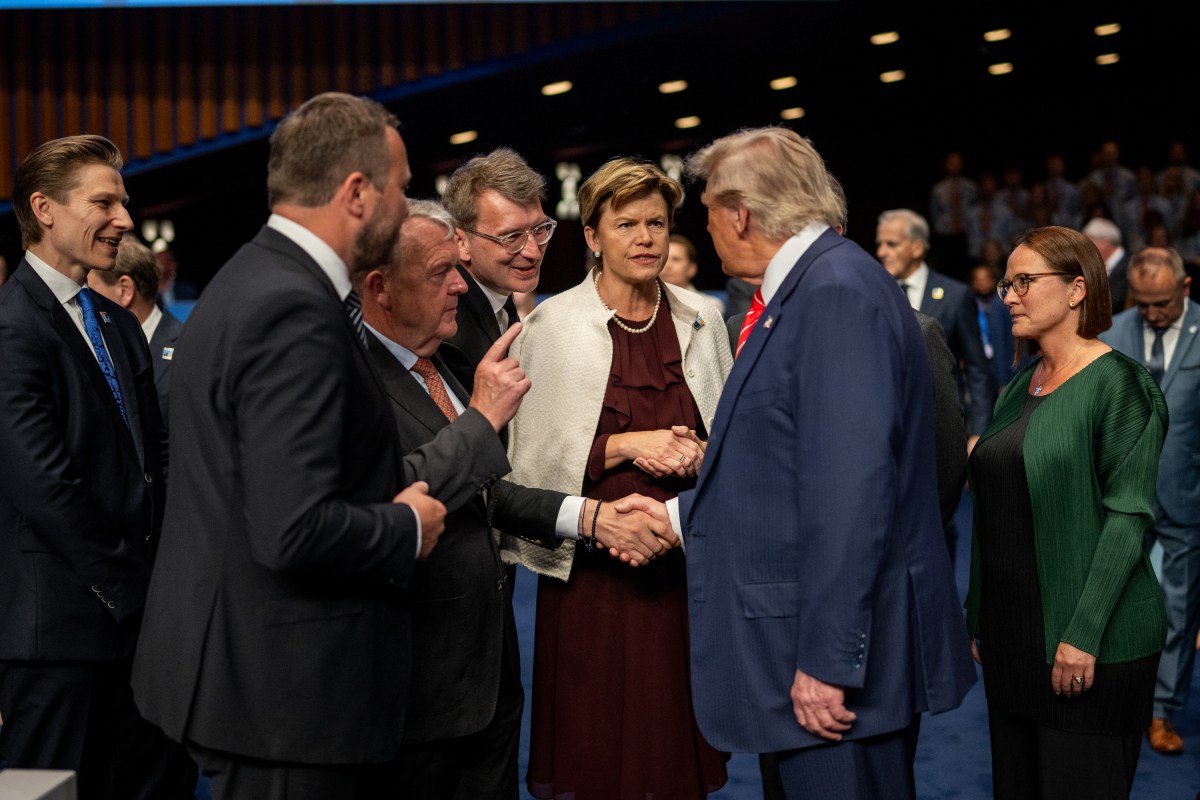 President Donald Trump arrives for a North Atlantic Council Plenary Session, Wednesday, June 25, 2025, at the 2025 NATO Summit at the World Forum in The Hague, Netherlands. (Official White House Photo by Daniel Torok)