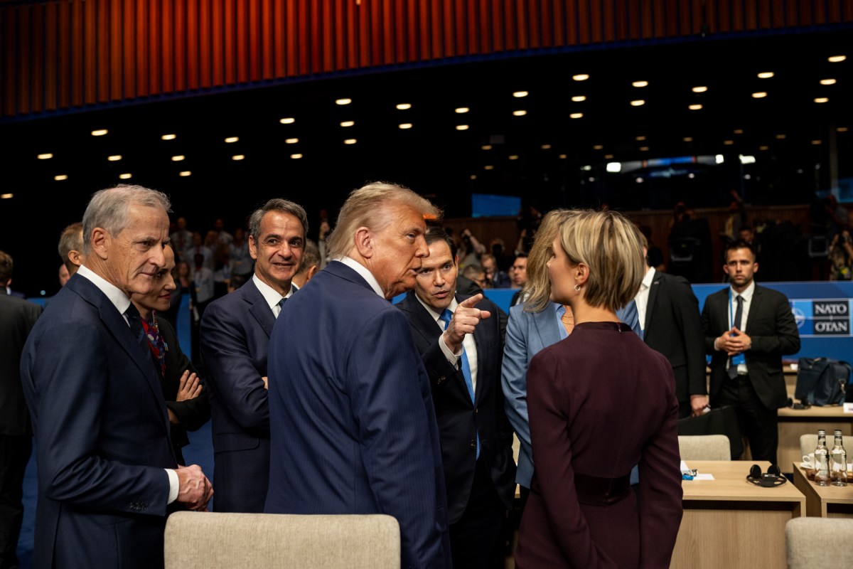 President Donald Trump arrives for a North Atlantic Council Plenary Session, Wednesday, June 25, 2025, at the 2025 NATO Summit at the World Forum in The Hague, Netherlands. (Official White House Photo by Daniel Torok)