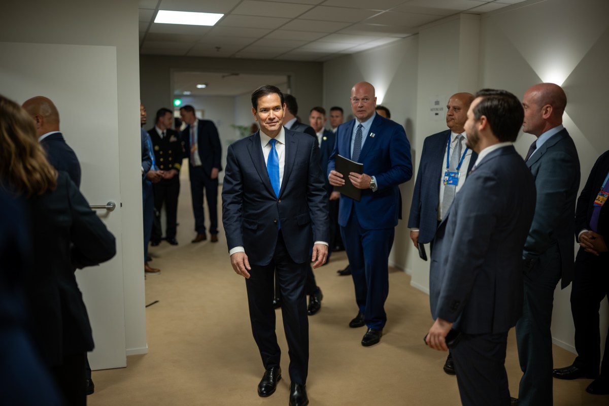 Secretary of State Marco Rubio walks backstage at the 2025 NATO Summit at the World Forum, Wednesday, June 25, 2025, in The Hague, Netherlands. (Official White House Photo by Daniel Torok)
