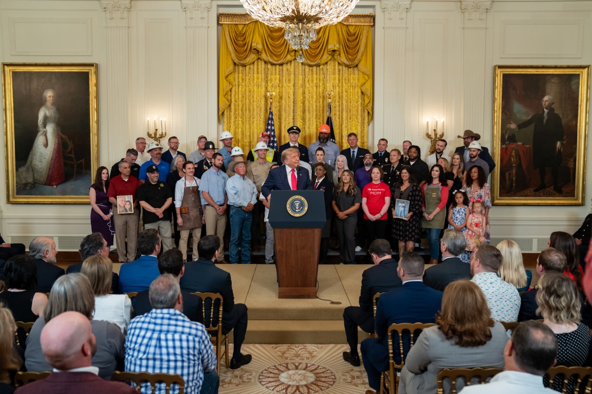 President Donald Trump delivers remarks at an event promoting his Administration’s “One, Big Beautiful Bill Act”, Thursday, June 26, 2025, in the East Room of the White House. (Official White House Photo by Gabriel B Kotico)