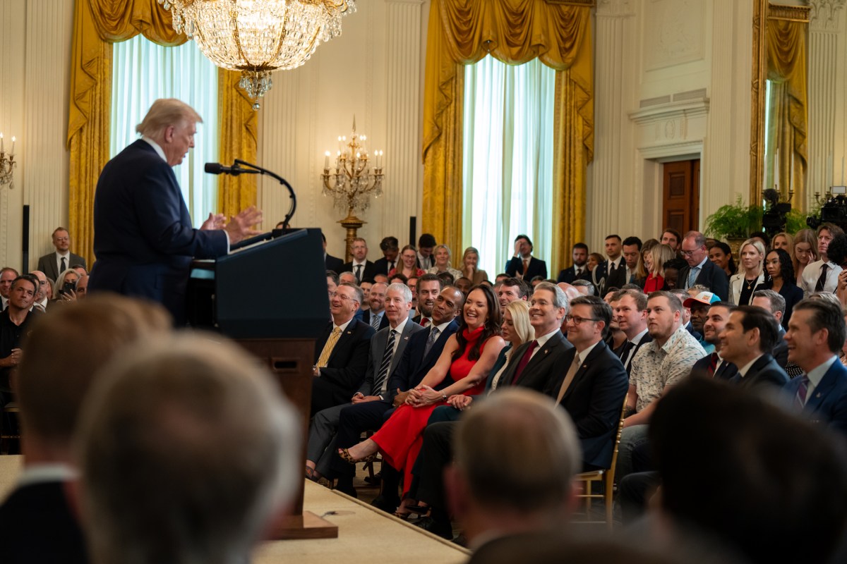 President Donald Trump delivers remarks at an event promoting his Administration’s “One, Big Beautiful Bill Act”, Thursday, June 26, 2025, in the East Room of the White House. (Official White House Photo by Gabriel B Kotico)