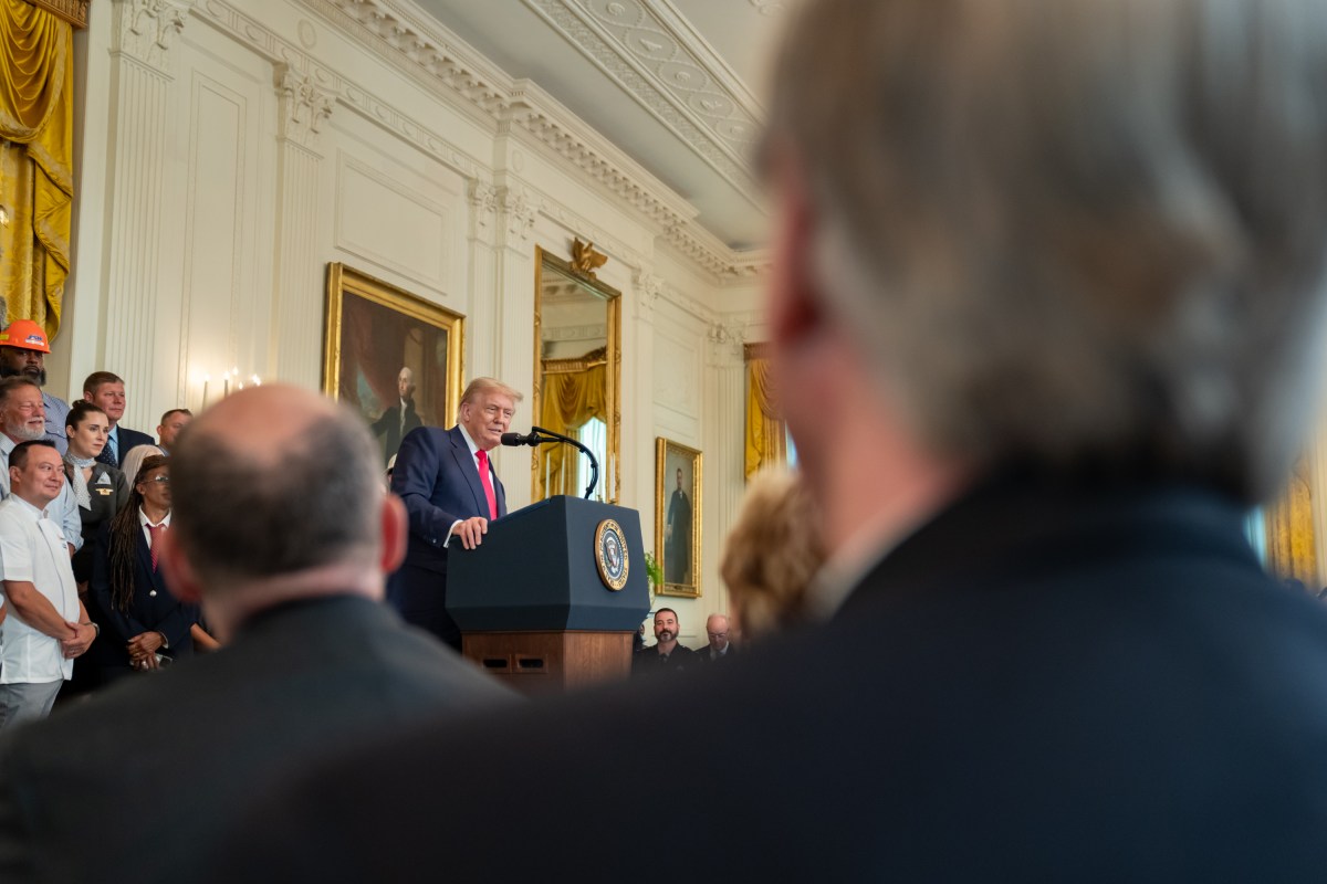 President Donald Trump delivers remarks at an event promoting his Administration’s “One, Big Beautiful Bill Act”, Thursday, June 26, 2025, in the East Room of the White House. (Official White House Photo by Gabriel B Kotico)